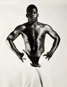 {{ product_title }} Fine Art Print | {{ product_vendor }} Jakero77 Bruce of Los Angeles Nude Male Black Hard Cock 1960s Homoerotic Vintage Gay Interest - 17"x22" Fine Art Print - 1985 Art Print  Jakero77