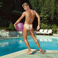 {{ product_title }} Fine Art Print | {{ product_vendor }} Jakero77 Bruce of Los Angeles - Nude Male Butt Tan Lines by Pool Gay 1960s - 17"x22" Print Art Print  Jakero77