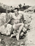 {{ product_title }} Fine Art Print | {{ product_vendor }} Jakero77 Bruce of Los Angeles Nude Male Feet Wet in Creek Homoerotic - 17" x 22" Art Print - 1780 Art Print  Jakero77