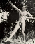 {{ product_title }} Fine Art Print | {{ product_vendor }} Jakero77 Bruce of Los Angeles Nude Male Posing on Cart Gay Interest - 17" x 22" Art Print - 1798 Art Print  Jakero77