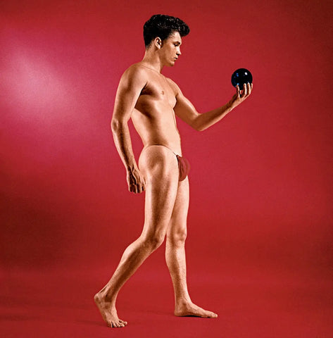 {{ product_title }} Fine Art Print | {{ product_vendor }} Jakero77 Bruce of Los Angeles Nude Male in Loin Cloth Orb RARE Color Gay Interest - 17" x 22" Fine Art Print - 2013 Art Print  Jakero77