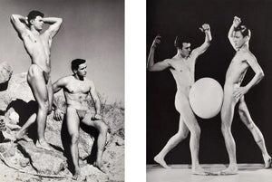 {{ product_title }} Fine Art Print | {{ product_vendor }} Jakero77 Bruce of Los Angeles Nude Men Artistic Poses Butt Gay Interest - 17"x22" Fine Art Print - 1953 Art Print  Jakero77