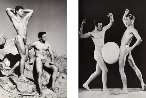 {{ product_title }} Fine Art Print | {{ product_vendor }} Jakero77 Bruce of Los Angeles Nude Men Artistic Poses Butt Gay Interest - 17"x22" Fine Art Print - 1953 Art Print  Jakero77