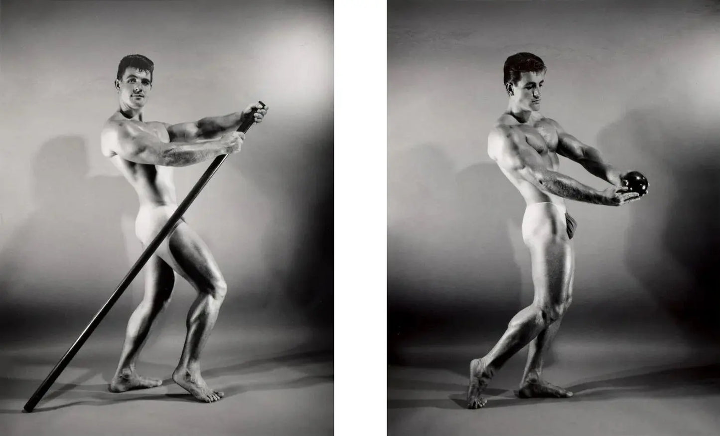 {{ product_title }} Fine Art Print | {{ product_vendor }} Jakero77 Bruce of Los Angeles Nude Muscle Artistic Poses Vintage Gay Interest - 17"x22" Fine Art Print - 1958 Art Print  Jakero77