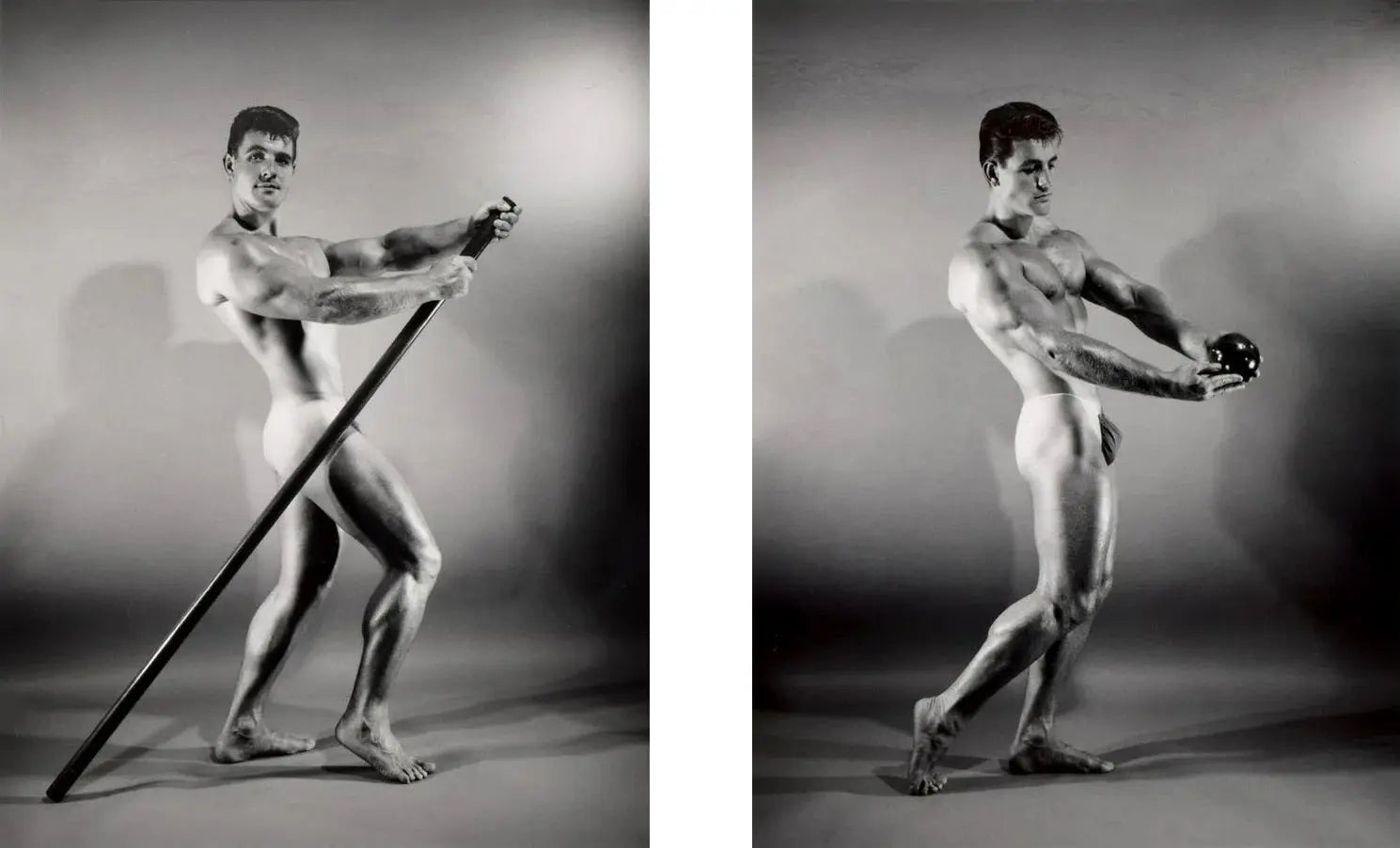 {{ product_title }} Fine Art Print | {{ product_vendor }} Jakero77 Bruce of Los Angeles Nude Muscle Artistic Poses Vintage Gay Interest - 17"x22" Fine Art Print - 1958 Art Print  Jakero77