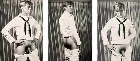 {{ product_title }} Fine Art Print | {{ product_vendor }} Jakero77 Bruce of Los Angeles Nude Sailor Cock 1960s Homoerotic Vintage Gay Interest - 17"x22" Fine Art Print - 1977 Art Print  Jakero77