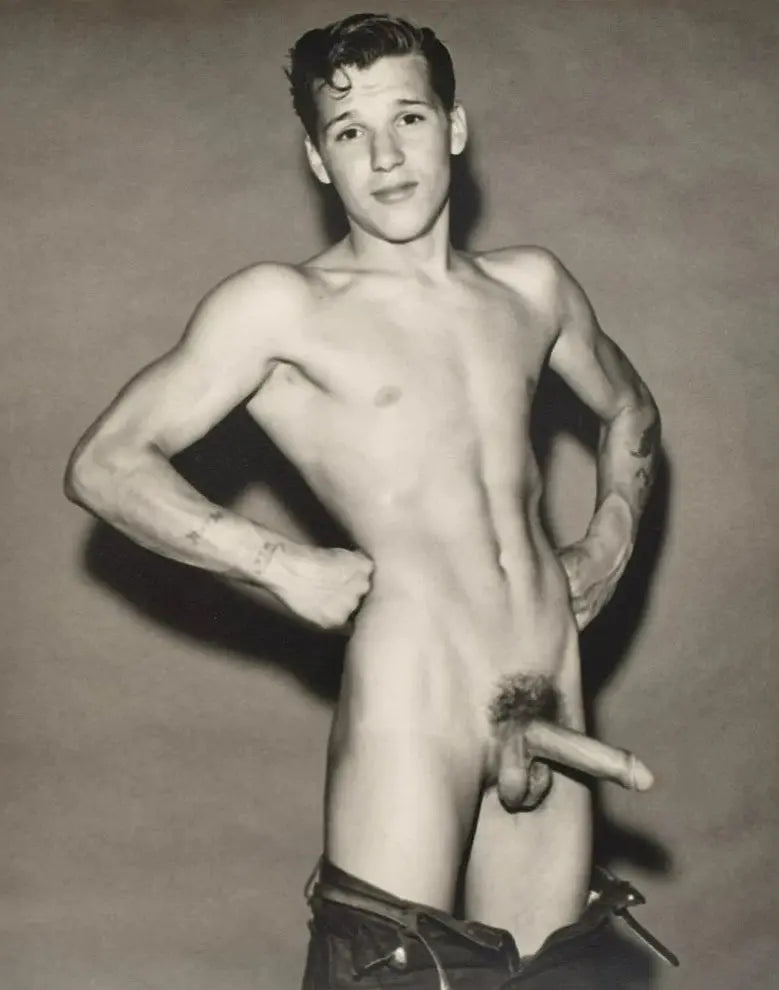 {{ product_title }} Fine Art Print | {{ product_vendor }} Jakero77 Bruce of Los Angeles Nude Young Jim Manning Erection 1960s Homoerotic Vintage Gay Interest - 17"x22" Fine Art Print - 1983 Art Print  Jakero77