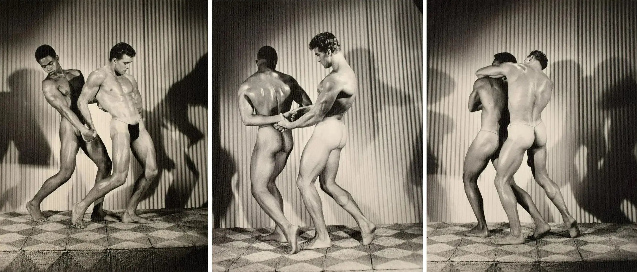 {{ product_title }} Fine Art Print | {{ product_vendor }} Jakero77 Bruce of Los Angeles Two Nude Males Gay Homoerotic Holds - 17"x22" Fine Art Print - 1841 Art Print  Jakero77
