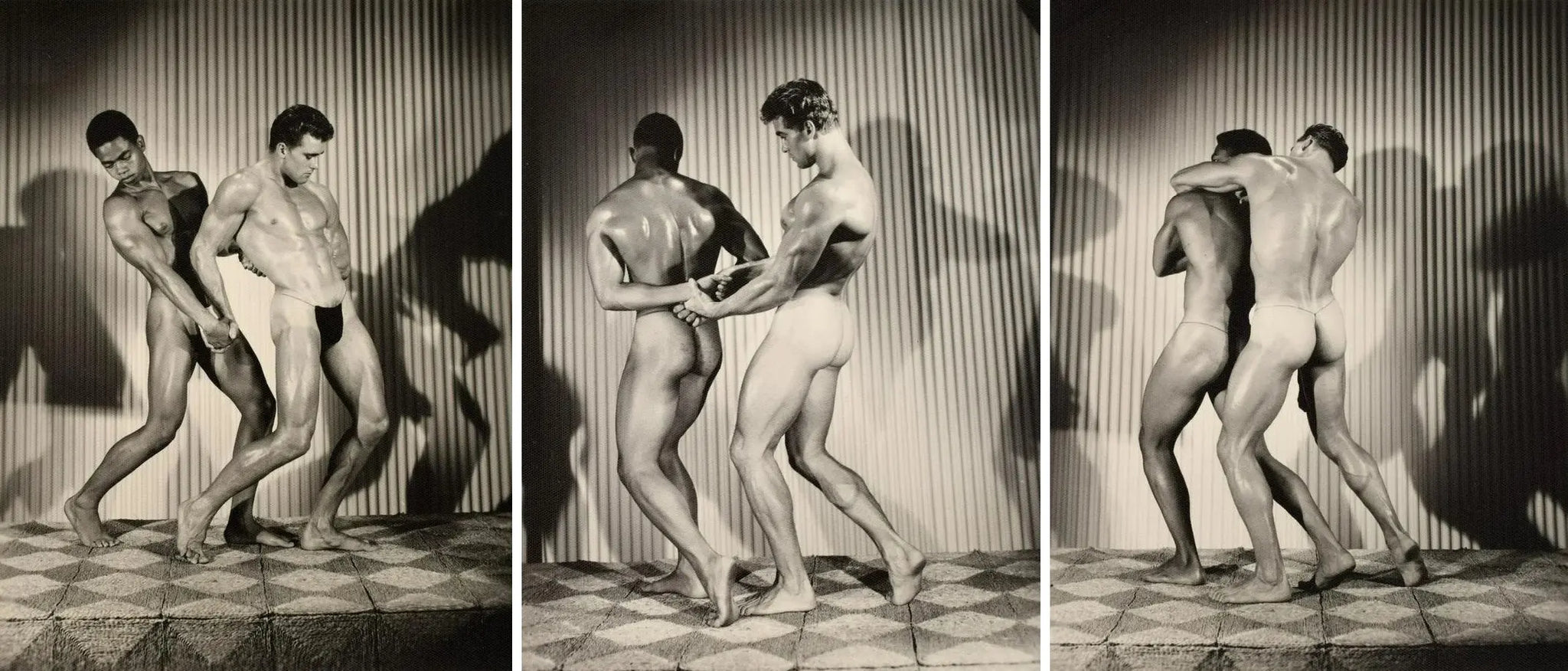 {{ product_title }} Fine Art Print | {{ product_vendor }} Jakero77 Bruce of Los Angeles Two Nude Males Gay Homoerotic Holds - 17"x22" Fine Art Print - 1841 Art Print  Jakero77