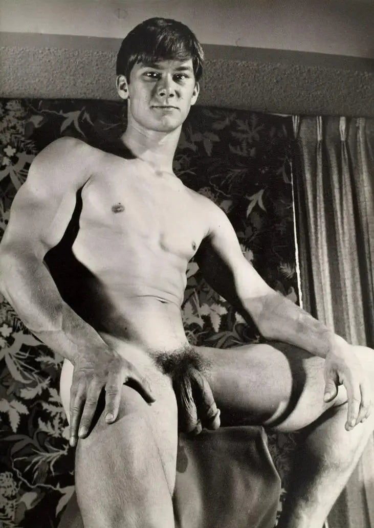 {{ product_title }} Fine Art Print | {{ product_vendor }} Jakero77 Bruce of Los Angeles Vintage 60s Nude Sporty Male Gay - 17" x 22" Fine Art Print - 1710 Art Print  Jakero77