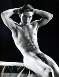{{ product_title }} Fine Art Print | {{ product_vendor }} Jakero77 Bruce of Los Angeles Vintage Homoerotic Joe Dallesandro Nude Cock Abs & Seductive Stare 1960s Taboo Gay Interest - 17" x 22" Art Print - 2075 Art Print  Jakero77