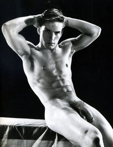 {{ product_title }} Fine Art Print | {{ product_vendor }} Jakero77 Bruce of Los Angeles Vintage Homoerotic Joe Dallesandro Nude Cock Abs & Seductive Stare 1960s Taboo Gay Interest - 17" x 22" Art Print - 2075 Art Print  Jakero77