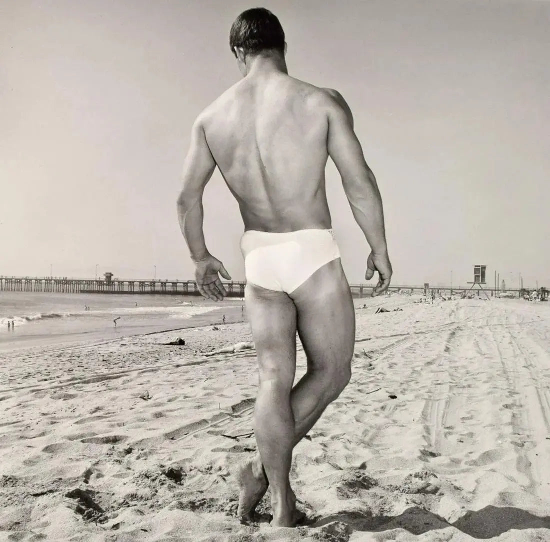 {{ product_title }} Fine Art Print | {{ product_vendor }} Jakero77 Bruce of Los Angeles Vintage Male at Beach Sunny Day Gay - 17"x22" Fine Art Print - 1778 Art Print  Jakero77