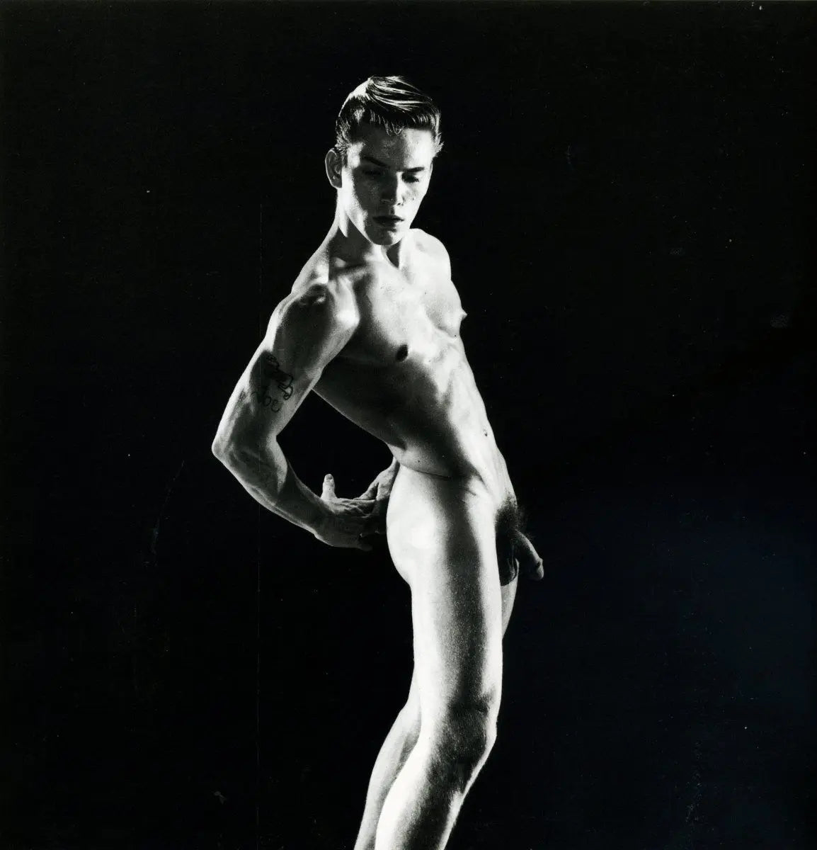 {{ product_title }} Fine Art Print | {{ product_vendor }} Jakero77 Bruce of Los Angeles Vintage Nude Joe Dallesandro Gay Interest Homoerotic - 17" x 22" Fine Art Print - 2113 Art Print  Jakero77