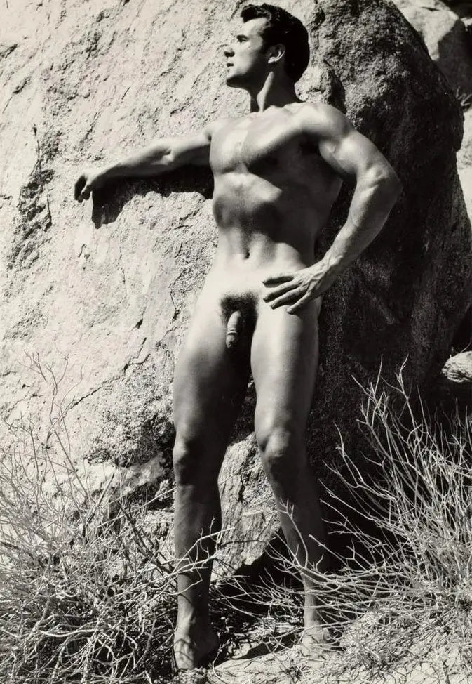 {{ product_title }} Fine Art Print | {{ product_vendor }} Jakero77 Bruce of Los Angeles Vintage Nude John Weidemann Gay Interest - 17"x22" Art Print - 1738 Art Print  Jakero77