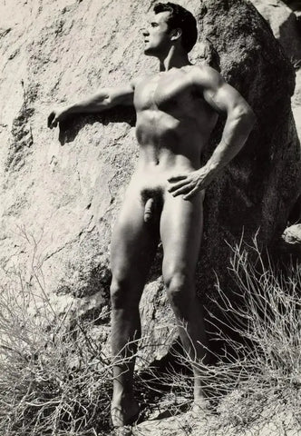 {{ product_title }} Fine Art Print | {{ product_vendor }} Jakero77 Bruce of Los Angeles Vintage Nude John Weidemann Gay Interest - 17"x22" Art Print - 1738 Art Print  Jakero77