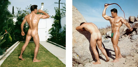 {{ product_title }} Fine Art Print | {{ product_vendor }} Jakero77 Bruce of Los Angeles Vintage Nude Males Butts Gay Whip RARE - 17" x 22" Art Print - 2136 Art Print  Jakero77