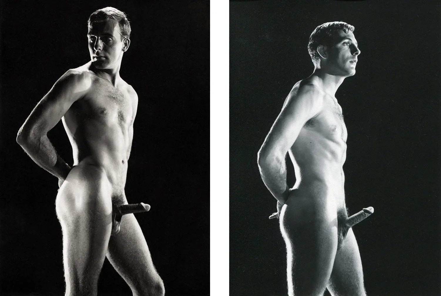{{ product_title }} Fine Art Print | {{ product_vendor }} Jakero77 Bruce of Los Angeles Vintage Nude Tony Rogers Erection Homoerotic Gay Interest - 17" x 22" Fine Art Print - 2130 Art Print  Jakero77