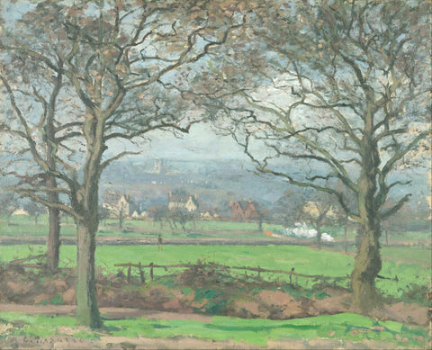{{ product_title }} Fine Art Print | {{ product_vendor }} Jakero77 Camille Pissarro - Alleyn Park, West Dulwich, Near Sydenham Hill (1871) Signed - 17"x22" Fine Art Print Art Print  Jakero77