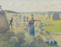 {{ product_title }} Fine Art Print | {{ product_vendor }} Jakero77 Camille Pissarro - Harvest of Hay in Eragny (1887) Signed - 17"x22" Fine Art Print Art Print  Jakero77