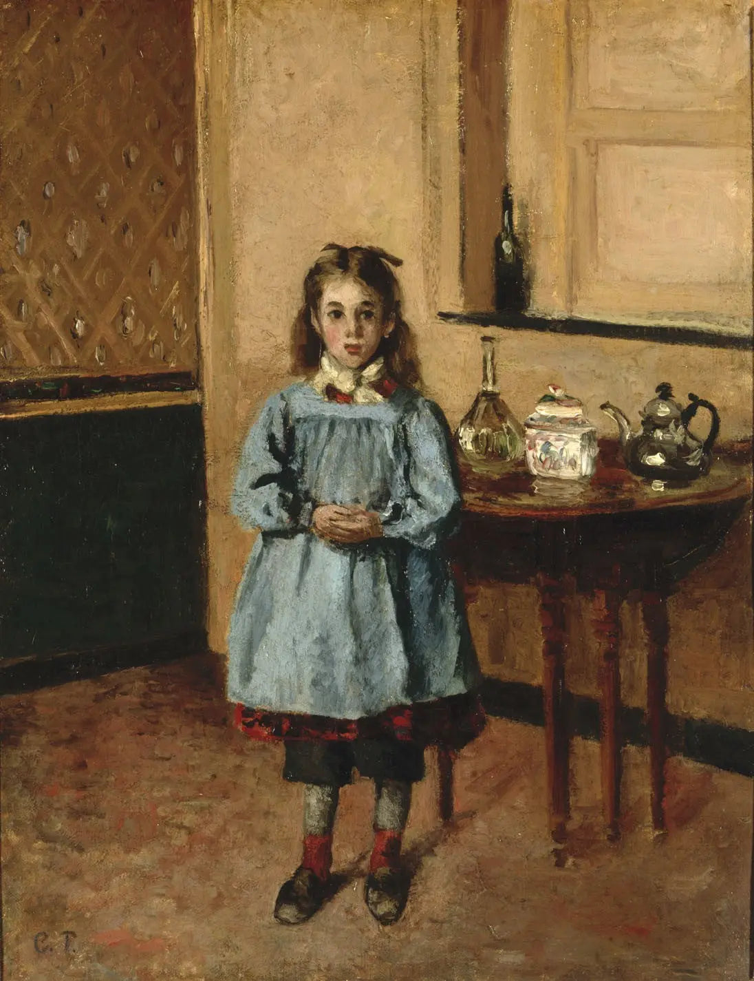 {{ product_title }} Fine Art Print | {{ product_vendor }} Jakero77 Camille Pissarro - Jeanne Pissarro, Called Minette (1872) Signed - 17" x 22" Print Art Print  Jakero77