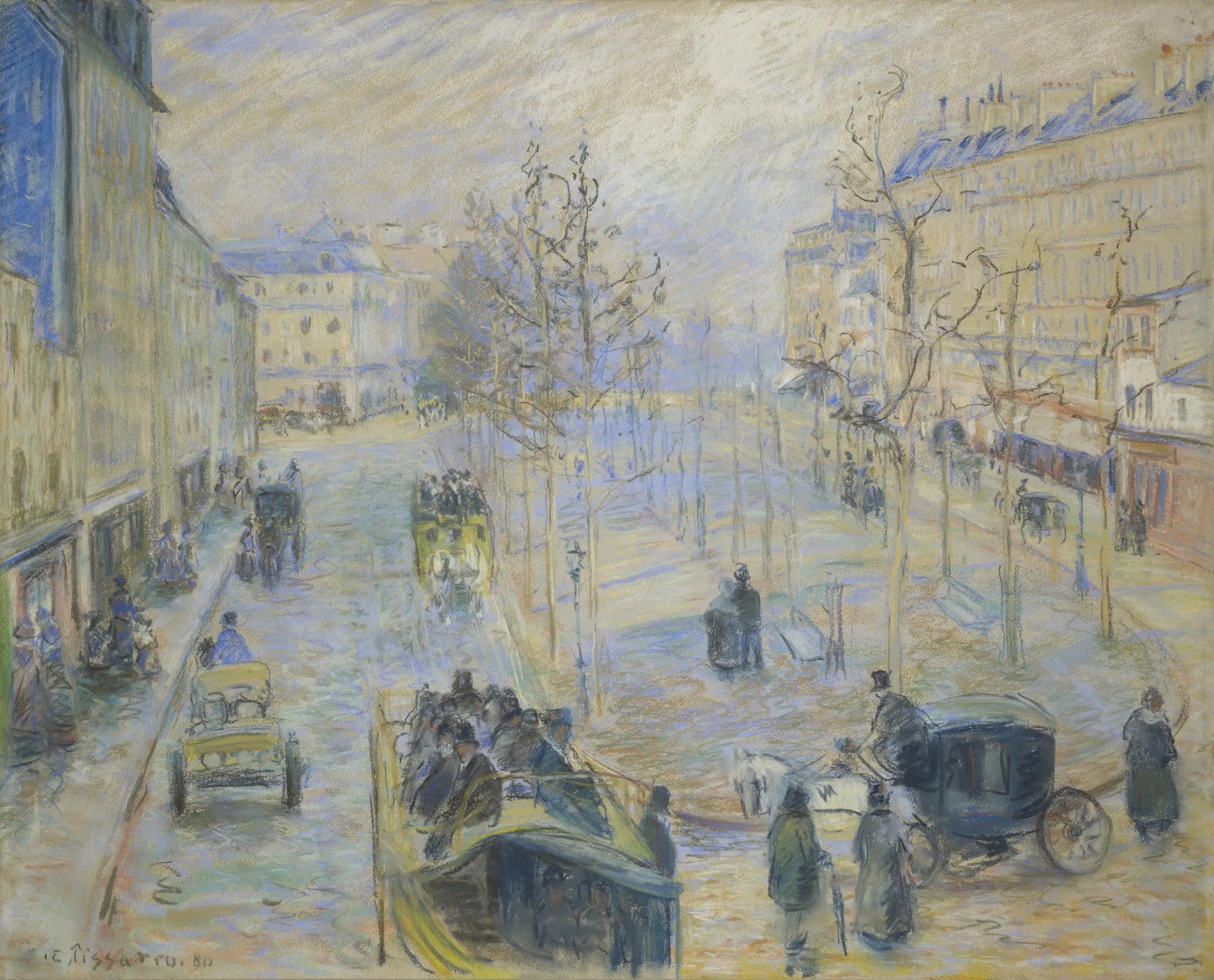 {{ product_title }} Fine Art Print | {{ product_vendor }} Jakero77 Camille Pissarro - Le boulevard de Clichy (1880) Signed - 17" x 22" Fine Art Print Art Print  Jakero77