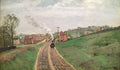 {{ product_title }} Fine Art Print | {{ product_vendor }} Jakero77 Camille Pissarro - Lordship Lane Train Station, Dulwich (1871) Signed - 17" x 22" Fine Art Print Art Print  Jakero77