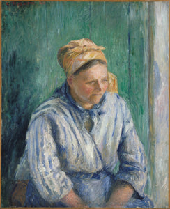 {{ product_title }} Fine Art Print | {{ product_vendor }} Jakero77 Camille Pissarro - Mère Larchéveque Washerwoman, Study (1880) Signed - 17" x 22" Fine Art Print Art Print  Jakero77