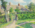 {{ product_title }} Fine Art Print | {{ product_vendor }} Jakero77 Camille Pissarro - Peasants' houses, Eragny (1887) Signed - 17"x22" Fine Art Print Art Print  Jakero77