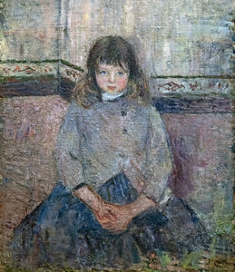 {{ product_title }} Fine Art Print | {{ product_vendor }} Jakero77 Camille Pissarro - Portrait of Felix in Skirt (1883) Signed - 17" x 22" Art Print Art Print  Jakero77