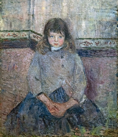 {{ product_title }} Fine Art Print | {{ product_vendor }} Jakero77 Camille Pissarro - Portrait of Felix in Skirt (1883) Signed - 17" x 22" Art Print Art Print  Jakero77