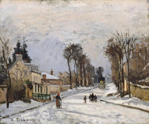 {{ product_title }} Fine Art Print | {{ product_vendor }} Jakero77 Camille Pissarro - Road to Versailles at Louveciennes (1869) Signed - 17"x22" Print Art Print  Jakero77