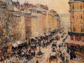{{ product_title }} Fine Art Print | {{ product_vendor }} Jakero77 Camille Pissarro - Rue Saint-Lazare Under Snow (1897) Signed - 17" x 22" Art Print Art Print  Jakero77
