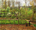 {{ product_title }} Fine Art Print | {{ product_vendor }} Jakero77 Camille Pissarro - Spring Gray Weather Eragny (1895) Signed - 17" x 22" Art Print Art Print  Jakero77