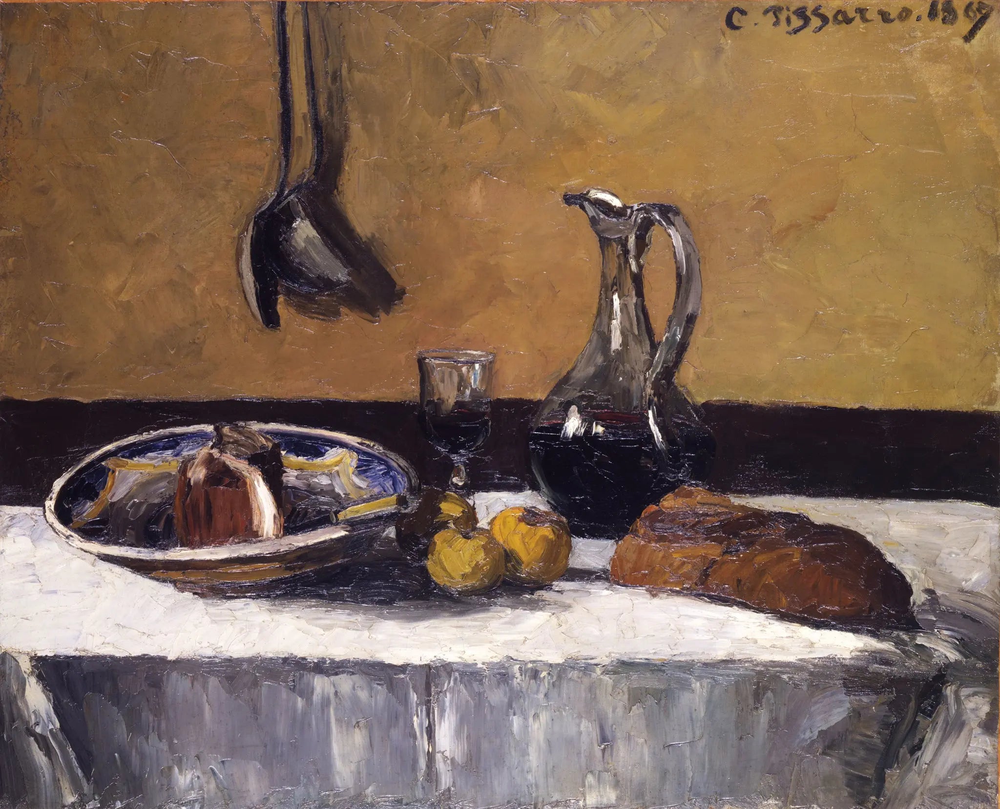 {{ product_title }} Fine Art Print | {{ product_vendor }} Jakero77 Camille Pissarro - Still Life (1867) Signed Dated - 17" x 22" Fine Art Print Art Print  Jakero77