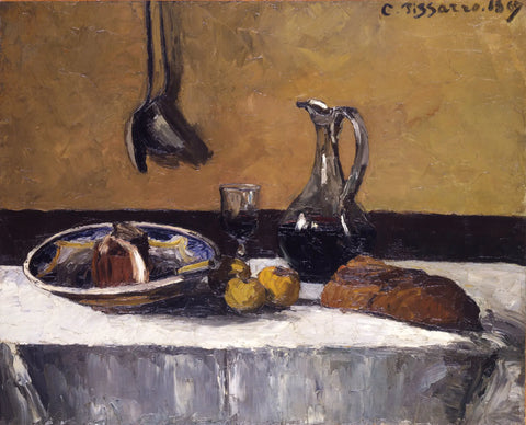 {{ product_title }} Fine Art Print | {{ product_vendor }} Jakero77 Camille Pissarro - Still Life (1867) Signed Dated - 17" x 22" Fine Art Print Art Print  Jakero77