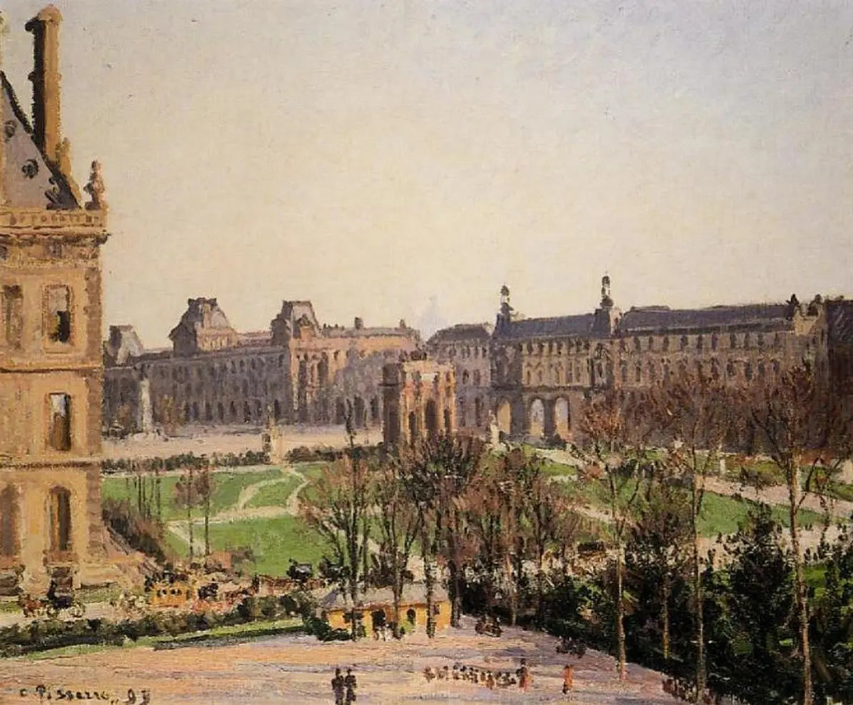 {{ product_title }} Fine Art Print | {{ product_vendor }} Jakero77 Camille Pissarro - The Carrousel Afternoon (1899) Signed - 17" x 22" Fine Art Print Art Print  Jakero77