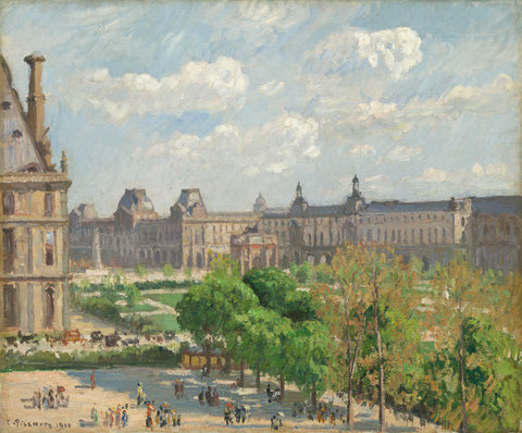 {{ product_title }} Fine Art Print | {{ product_vendor }} Jakero77 Camille Pissarro - The Carrousel in Summer (1899) Signed - 17" x 22" Fine Art Print Art Print  Jakero77