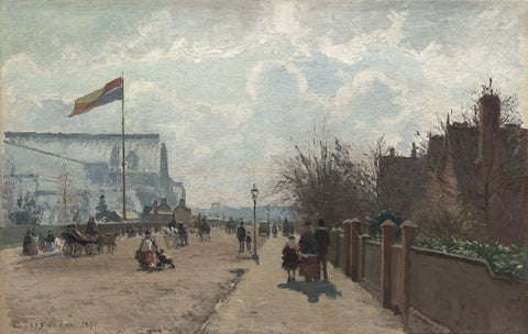 {{ product_title }} Fine Art Print | {{ product_vendor }} Jakero77 Camille Pissarro - The Crystal Palace (1871) Signed - 17" x 22" Fine Art Print Art Print  Jakero77