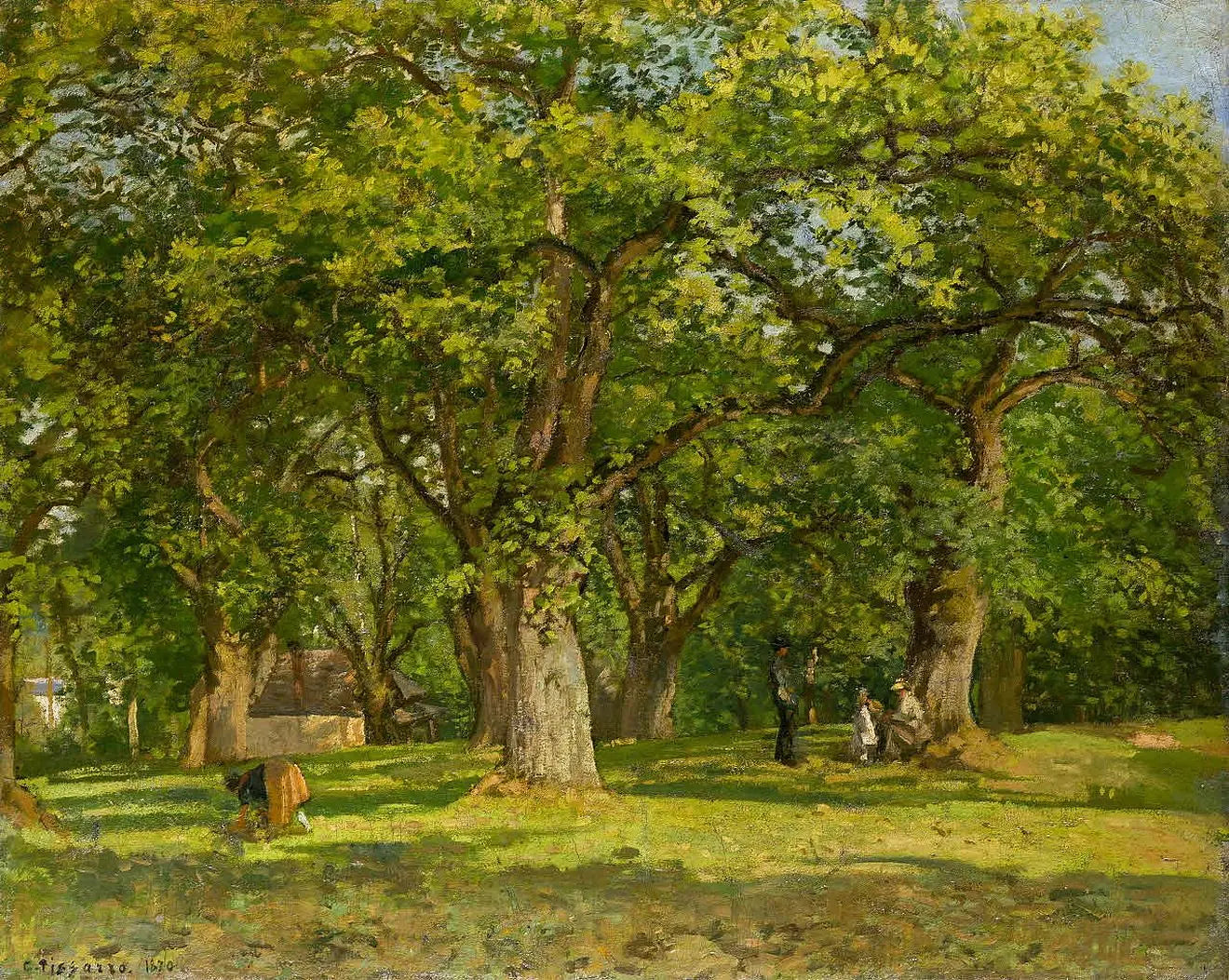 {{ product_title }} Fine Art Print | {{ product_vendor }} Jakero77 Camille Pissarro - The Forest (1870) La Forêt Signed - 17" x 22" Fine Art Print Art Print  Jakero77