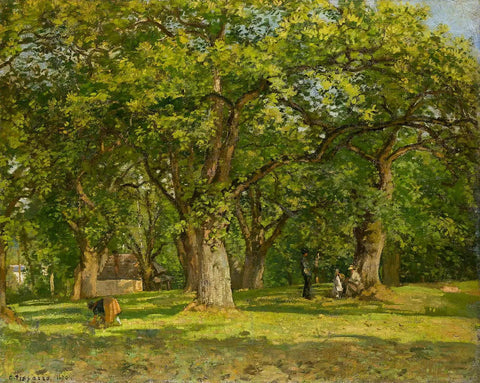 {{ product_title }} Fine Art Print | {{ product_vendor }} Jakero77 Camille Pissarro - The Forest (1870) La Forêt Signed - 17" x 22" Fine Art Print Art Print  Jakero77