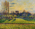 {{ product_title }} Fine Art Print | {{ product_vendor }} Jakero77 Camille Pissarro - View of Bazincourt Sunset (1892) Signed - 17"x22" Fine Art Print Art Print  Jakero77