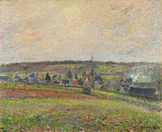 {{ product_title }} Fine Art Print | {{ product_vendor }} Jakero77 Camille Pissarro - Village of Éragny (1885) Signed - 17" x 22" Fine Art Print Art Print  Jakero77