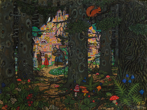 {{ product_title }} Fine Art Print | {{ product_vendor }} Jakero77 Carl Krenek - Hansel and Gretel (1913) - 17" x 22" Fine Art Print Art Print  Jakero77