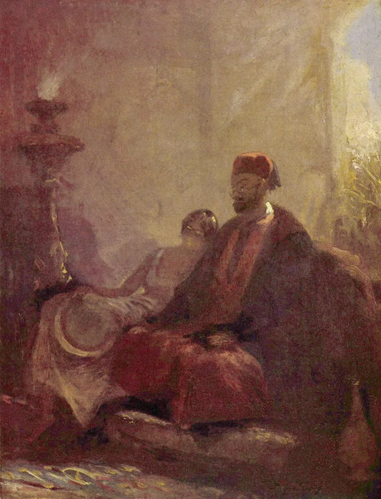 {{ product_title }} Fine Art Print | {{ product_vendor }} Jakero77 Carl Spitzweg - Harem (circa 1870s) Orientalism - 17" x 22" Fine Art Print Art Print  Jakero77