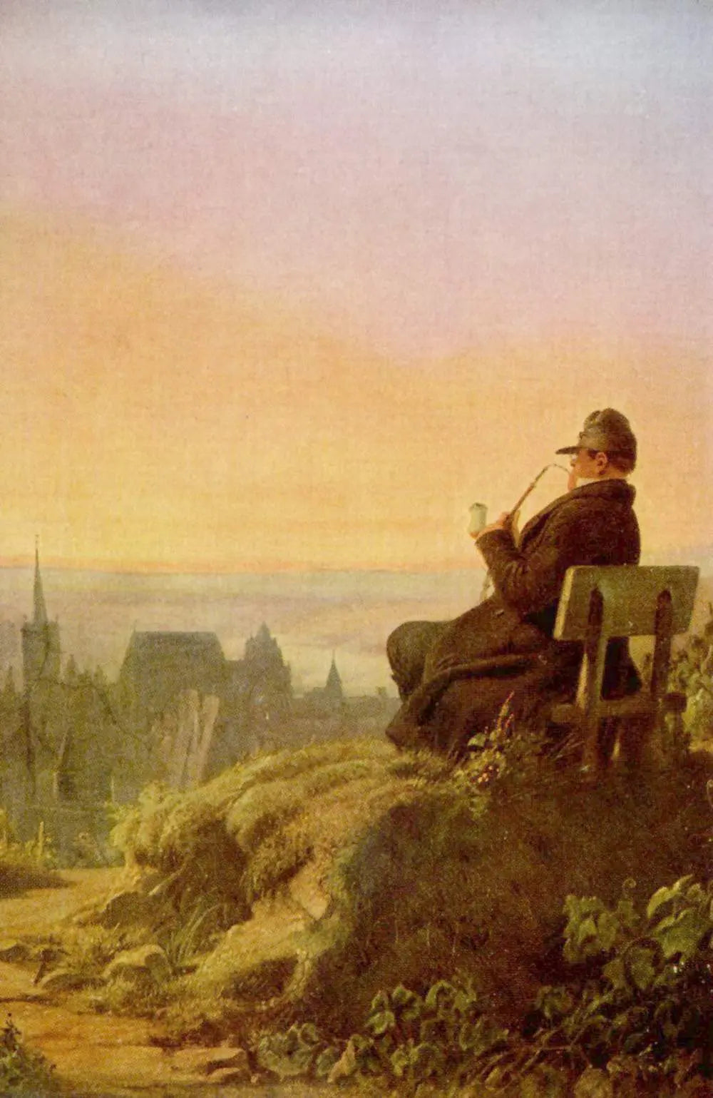 {{ product_title }} Fine Art Print | {{ product_vendor }} Jakero77 Carl Spitzweg - Resting on the Vine (1845) - 17" x 22" Fine Art Print Art Print  Jakero77