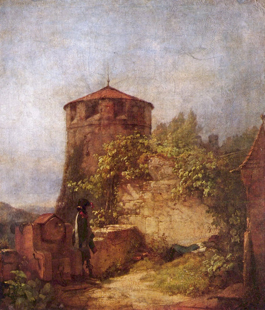 {{ product_title }} Fine Art Print | {{ product_vendor }} Jakero77 Carl Spitzweg - Sleeping Guards (1848) Germany - 17" x 22" Fine Art Print Art Print  Jakero77