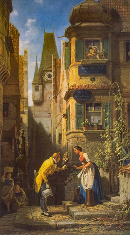 {{ product_title }} Fine Art Print | {{ product_vendor }} Jakero77 Carl Spitzweg - The Eternal Wedding Party (1860) - 17" x 22" Fine Art Print Art Print  Jakero77
