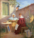 {{ product_title }} Fine Art Print | {{ product_vendor }} Jakero77 Carl Spitzweg - The Love Letter (1845-46) - 17" x 22" Fine Art Print Art Print  Jakero77