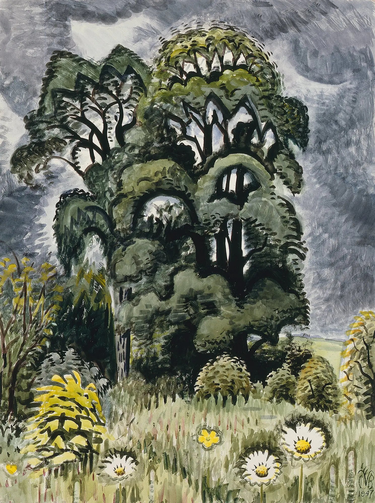 {{ product_title }} Fine Art Print | {{ product_vendor }} Jakero77 Charles Burchfield - Hush Before the Storm (1947) - 17" x 22" Fine Art Print Art Print  Jakero77